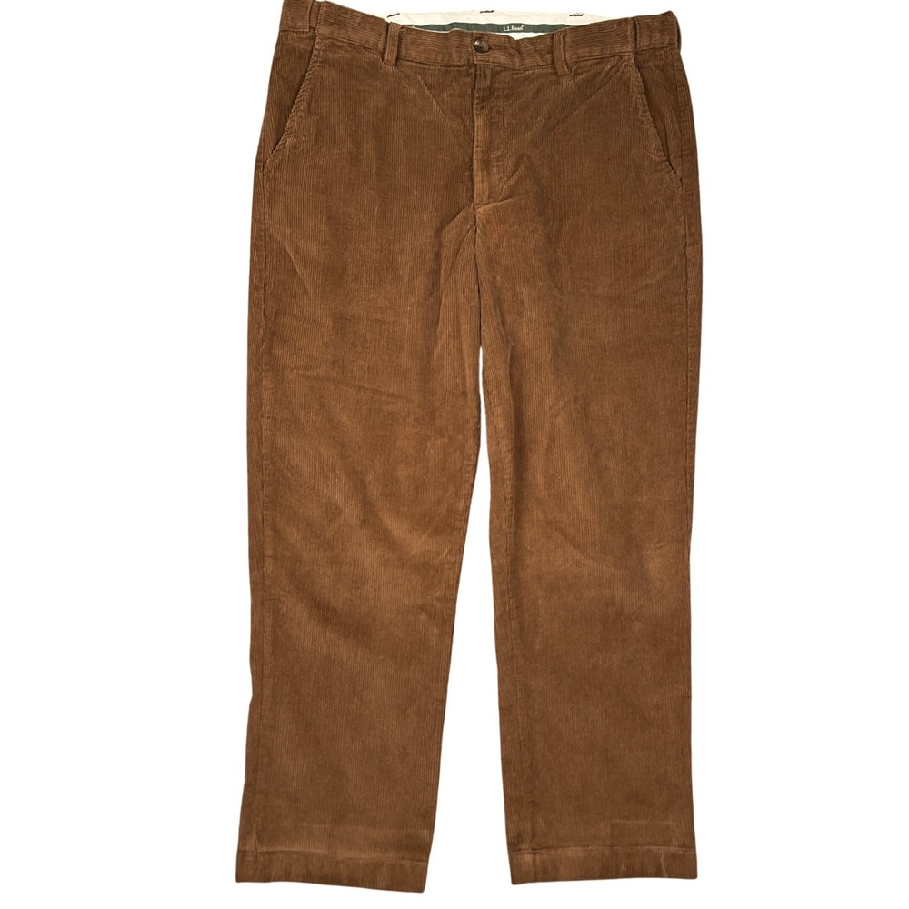 LL Bean Pants Mens 37W 29L‎ Carmel Corduroy Comfort Waist Classic Retro VTG